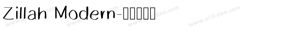 Zillah Modern字体转换